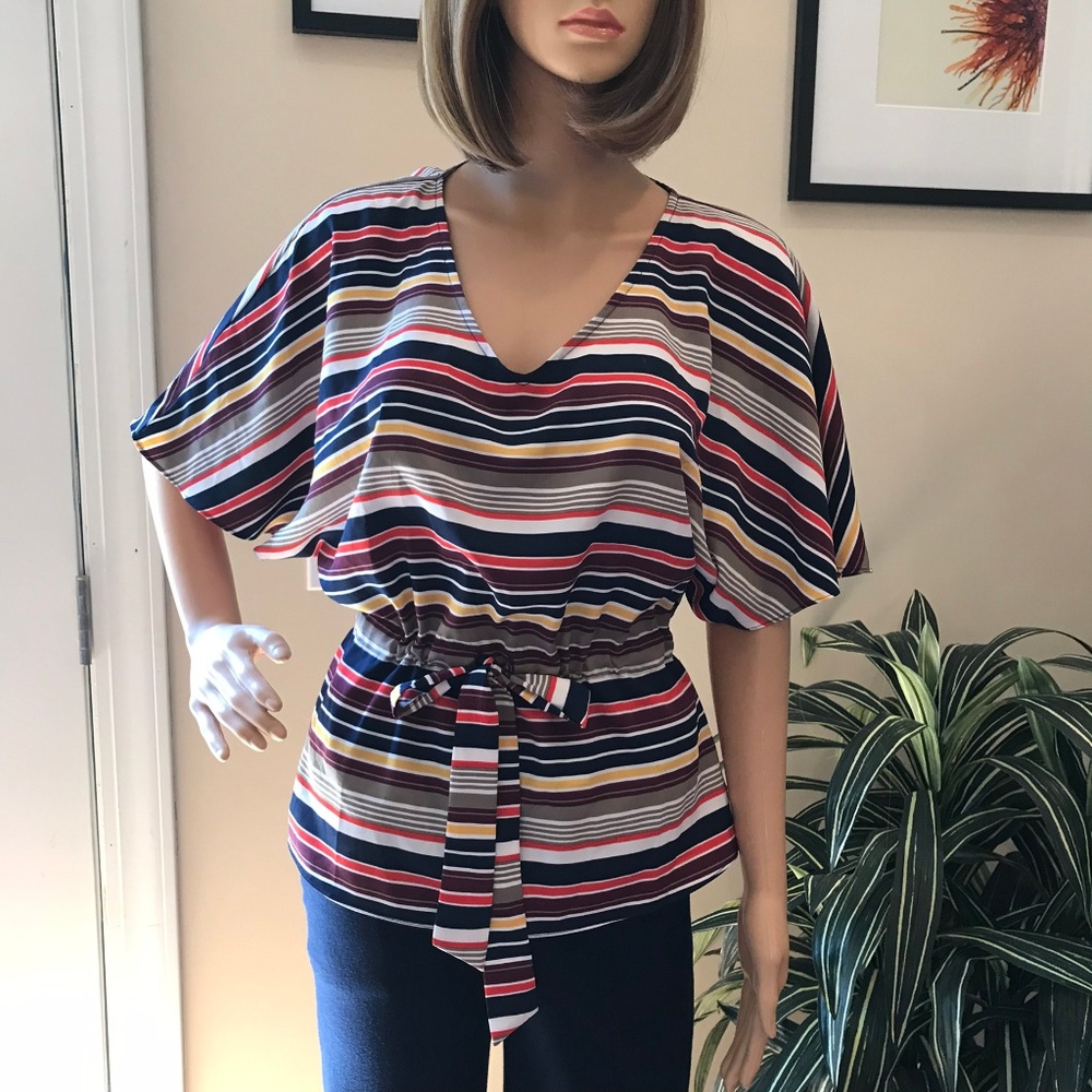 EUC Banana Republic Dolman Sleeve Blouse Sz XS